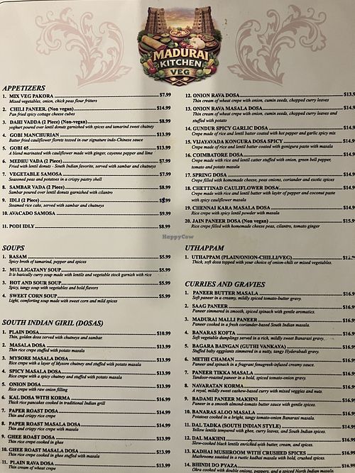   at Madurai Kitchen in San Diego