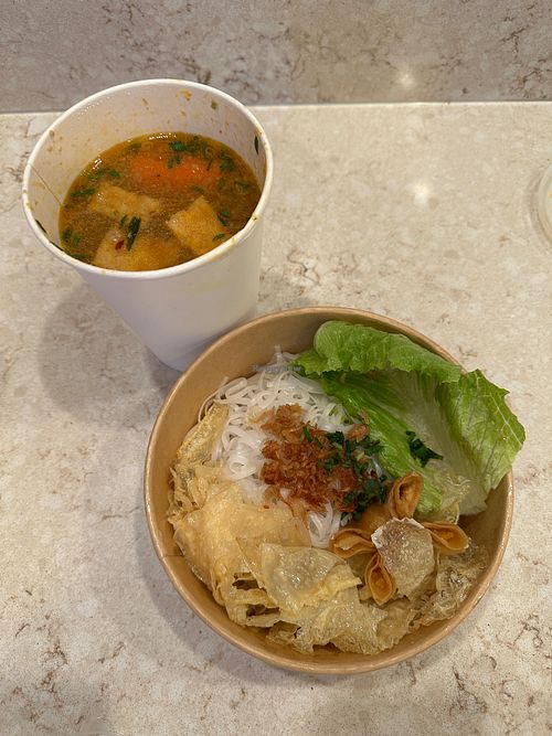 Satay Noodle Soup at The Greens Kitchen in Saskatoon