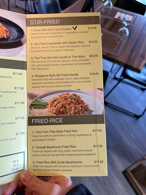 menu at The Greens Kitchen in Saskatoon