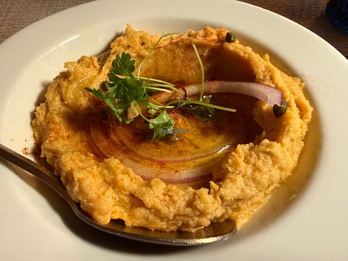 fava bean puree  at Mezzeluna in Cotati