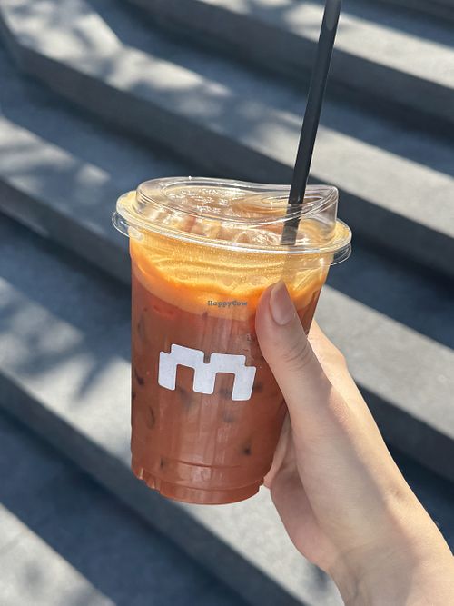 Thai milk tea with oat milk  at Minimal Coffee - Think Park in Chiang Mai