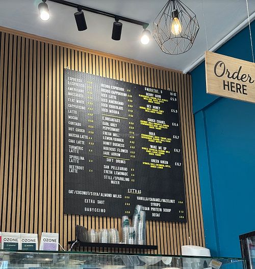 Coffee menu  at Momentum in London