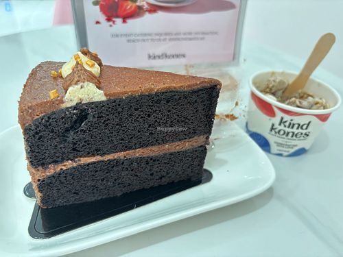 Chocolate cake and almond brittle ice cream at Kind Kones - Intermark Mall in Kuala Lumpur