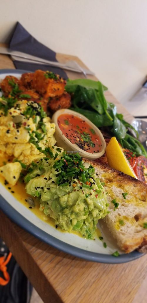 Vegan big (kin) brekkie at Kin Cafe Vegetarian in London