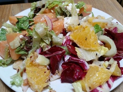 small vegan salad at Kin Cafe Vegetarian in London