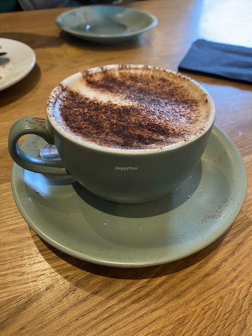 Cappuccino   at Flint Barn Cafe in Norwich