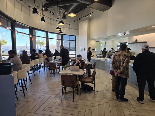Main seating area with wifi at Almond & Oat Coffee Bar - South Jones in Las Vegas