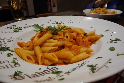 Pomodoro with penne (vegan) at Angelos Via Napoli in Saarbrucken