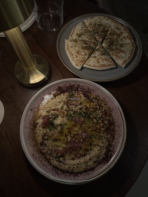 Whipped Hummus  at The Mez Club in Byron Bay