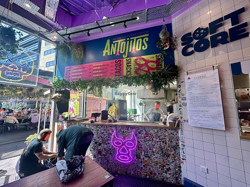Antojitos food stall  at Antojitos Mexican Street Food in Edinburgh