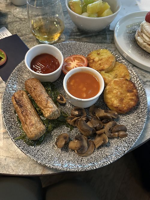 Vegan breakfast platter   at Clubrooms in London