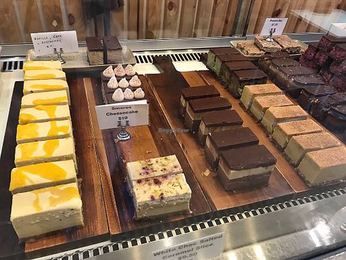 Desserts on choice at Raw Trader in Melbourne