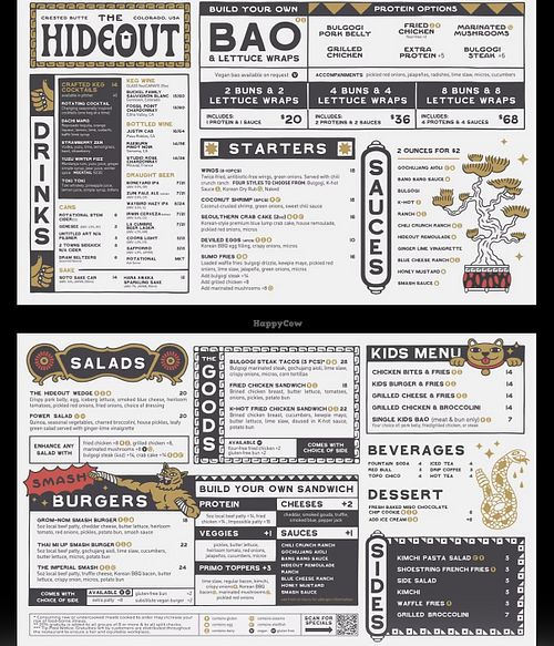 Power salad / impossible burger substitute   at The Hideout in Crested Butte