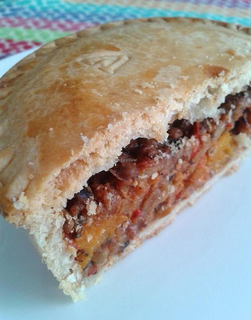 Vegetable curry pie filling at Pasticcio Vegan Pies in Paarl