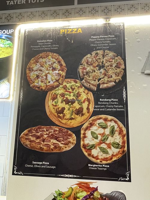 Pizza menu   at Gopal's The Holy Basil - Satay by the Bay in Central Singapore
