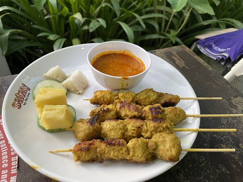 Veg chicken satay set   at Gopal's The Holy Basil - Satay by the Bay in Central Singapore