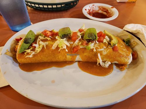 Veggie burrito, no cheese at Rinconcito Del Sabor in Forks
