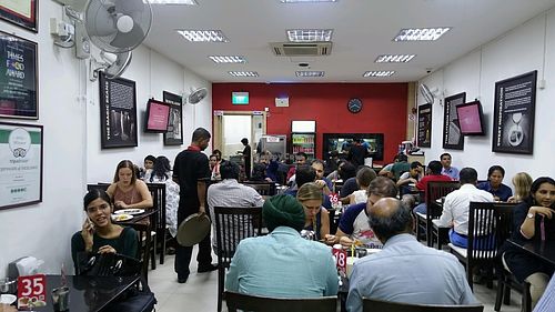 restaurant interior  at MTR in Central Singapore