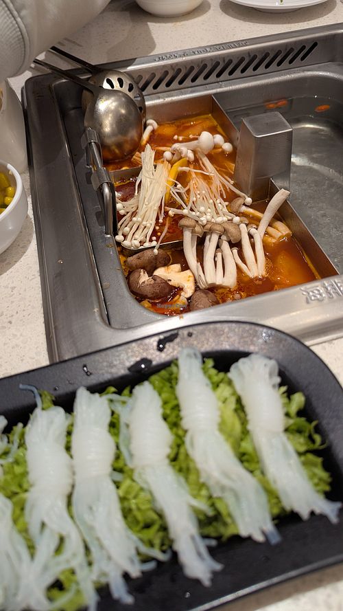 Tomato soup at Haidilao - Dubai Festival City in Dubai