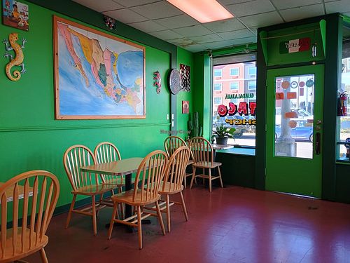 Indoors at Guadalajara Taco Shop in Seaside