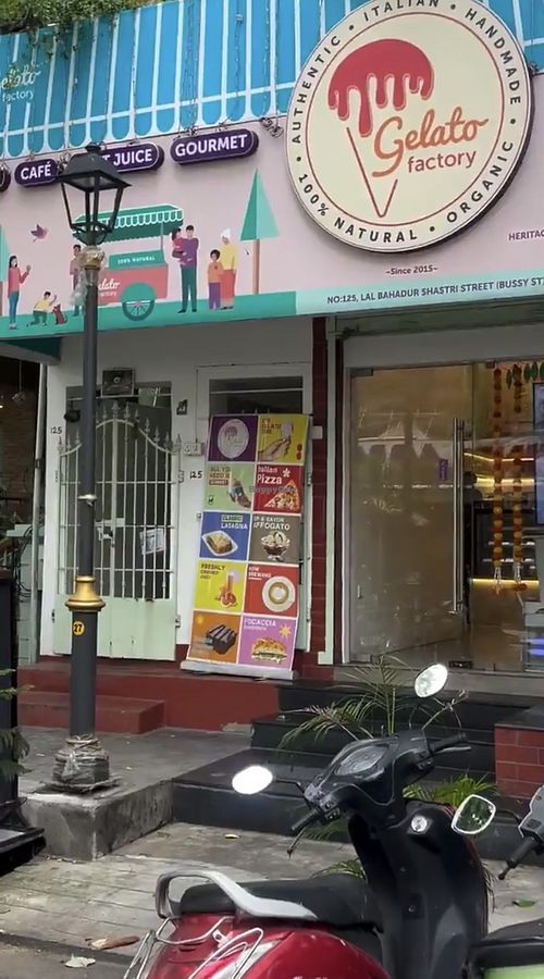 Bussy street in Pondicherry by Surguru  at Gelato Factory - Pondicherry in Puducherry
