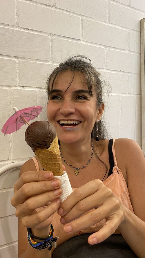 Vegan chocolate ice cream makes people happy  at Gelato Factory - Pondicherry in Puducherry