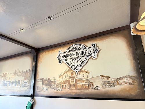 Mural on the wall   at Lord Fairfix Cafe & Tap in Fairfax