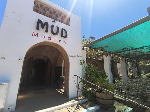 The entry at Mud Modern  in Barrydale