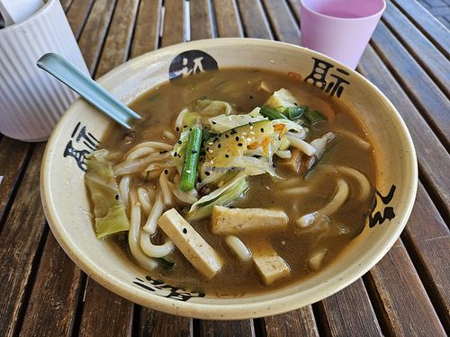 Vegetable noodle soup, tofu is included. $16 and very filling, Jan 2026. at Sia’s Kitchen in Albany
