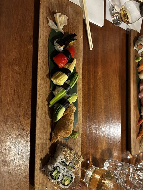 Veggie sushi platter  at Shiki in Norwich