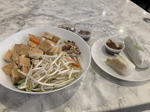 P8 with tofu and tofu summer rolls   at Pho Bun Me in West Columbia