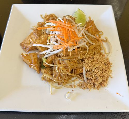 Vegan, gluten-free Pad Thai  at Basil Bowl in Lafayette