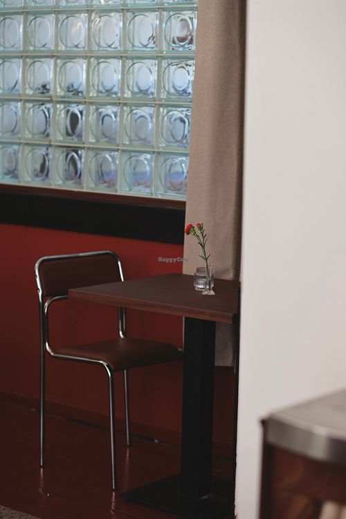 Interior table at Fajne Bistro in Rotterdam