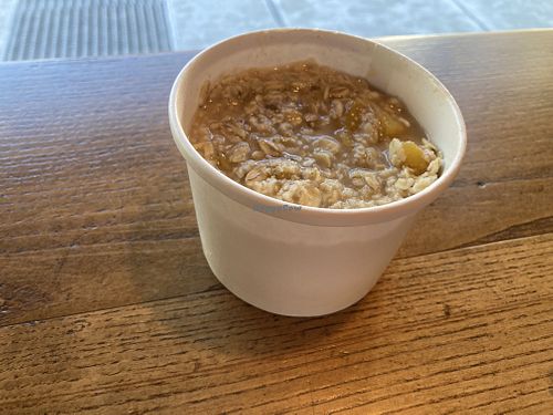Ginger peach oatmeal, omitted honey  at Colectivo Coffee Evanston in Evanston