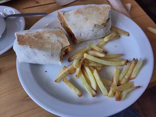 Breakfast burrito at Cafe Moki in Leicester