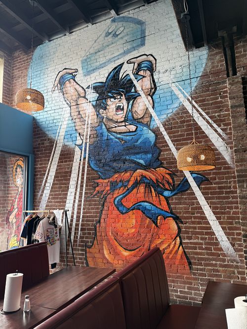 Mural inside   at Crazy Block Cheesecakes in Oakland