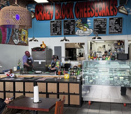 Order counter   at Crazy Block Cheesecakes in Oakland