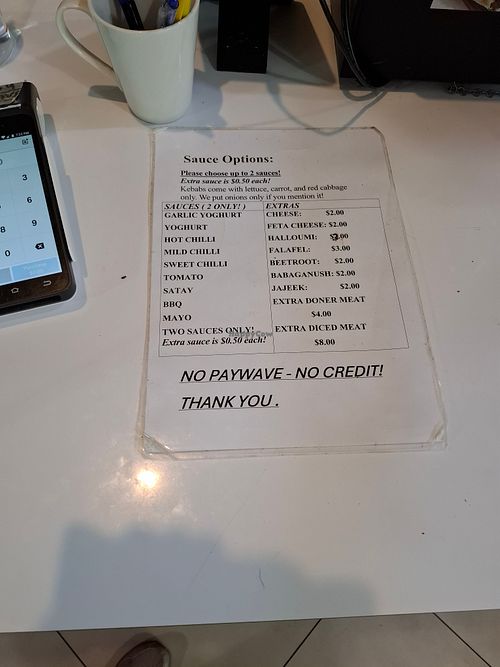 Not all sauces are vegan, but hummus is included for free by default  at Arzum Turkish Cuisine in Wellington Region