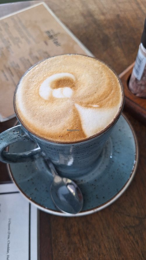 Cappuccino with almond milk at Cafe Mayfair  in Durban
