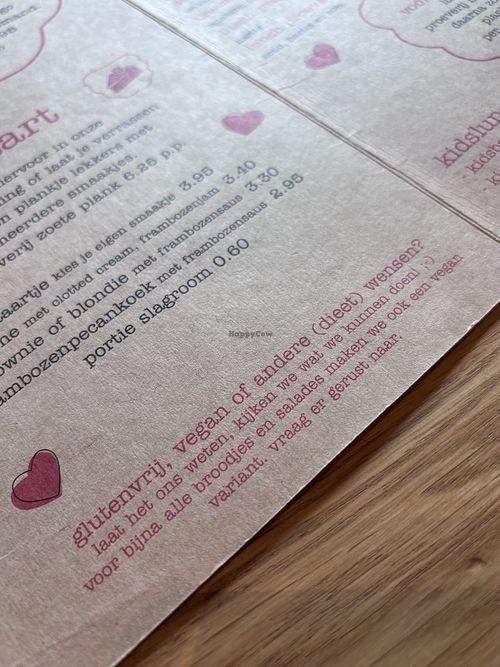 Vegan opties  at Raspberry Maxx in Meijel