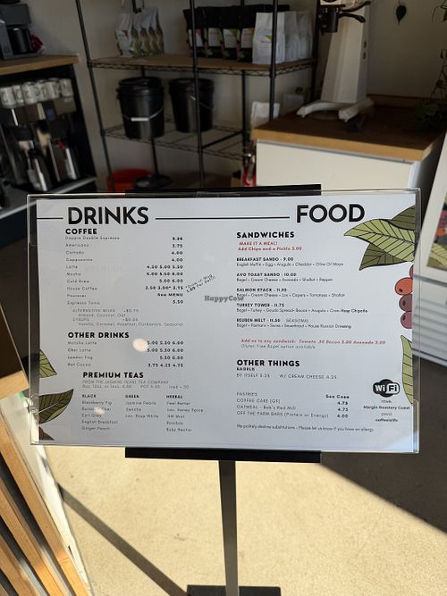 3 Vegan milk options 😋  at Margin Coffee Roasters in Albany