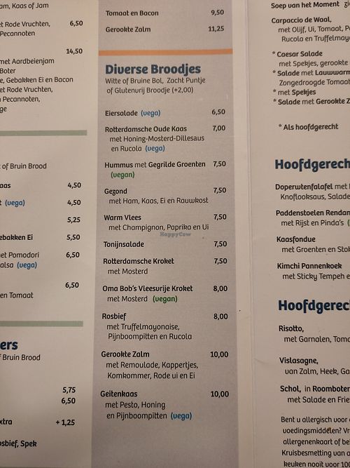 Vegan/veggie lunch and breakfast at Eetcafé De Waal in Zuid-holland