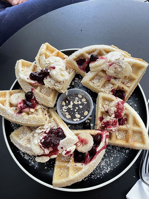 Wafles   at Fantasma Brew Bar in Mexico City