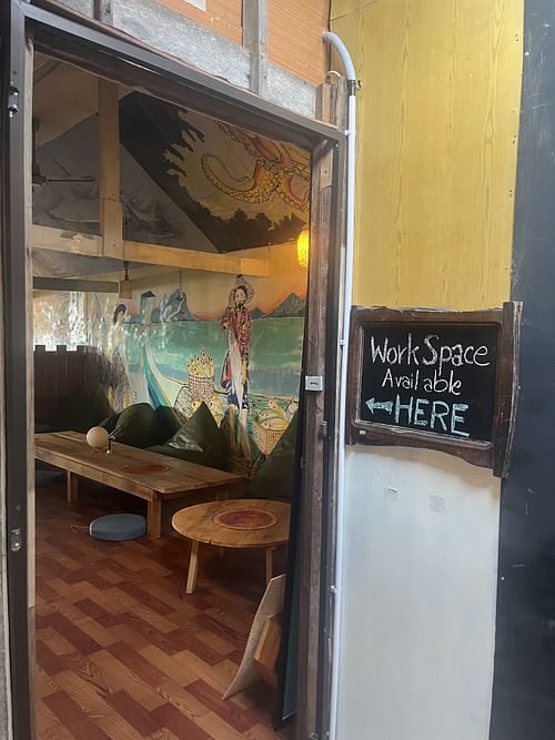 Work space  at Peacocks Lanta  in Chang Wat Krabi