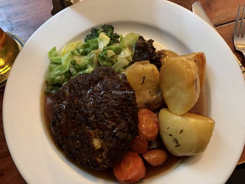Spiced lentil roast & trimmings   at The Pulteney Arms in Bath