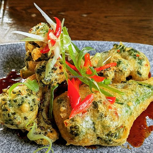 Korean fried broccoli with gochang ketchup at The Clog & Billycock in Blackburn