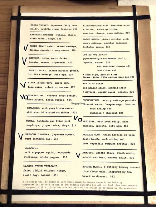 Jan. 25, 2026 Vegan Options  at OTOTO in Los Angeles