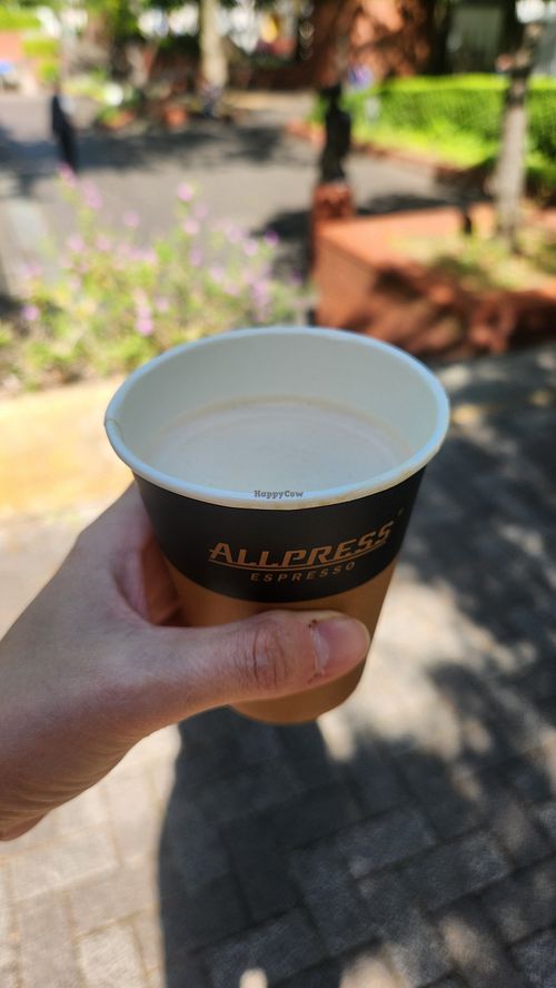 Chai almond milk at Good On You Coffee Stand in Yokohama