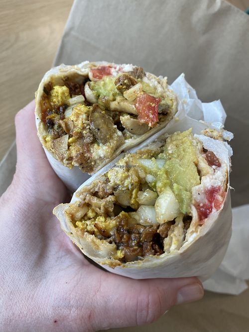 Breakfast burrito   at Vegan Street Food - SALT Market Food in Cape Town