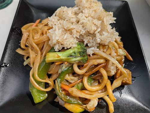 Pad Thai (without egg) oodon and fried rice at Mister Noodles - Tenerife in Tenerife